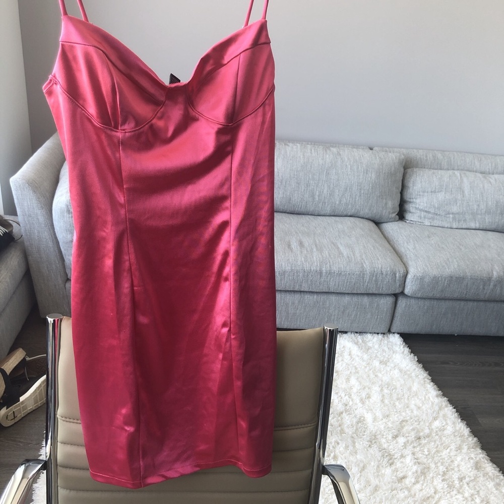 Forever 21, pink satin dress with tags!